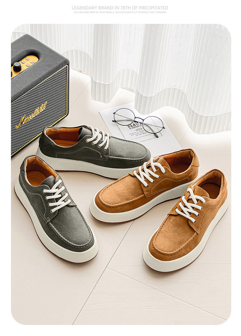 Casual Men's Lace-up Platform Casual Shoes ShoppingLife.site