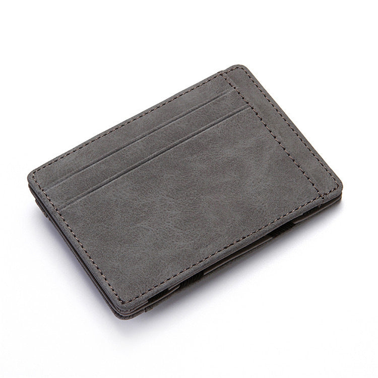 PU Creative Magic Wallet Flip Card Holder Men's Lady's Wallet Zipper Coin Purse Short ShoppingLife.site