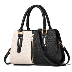 Fashion Color Matching Ladies Handbags European and American Atmosphere Large Capacity ShoppingLife.site