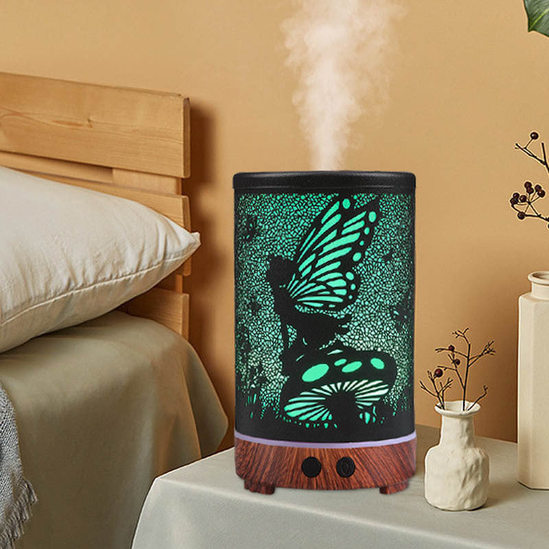 Household Flower Fairy Iron Art Hollow Aroma Diffuser ShoppingLife.site