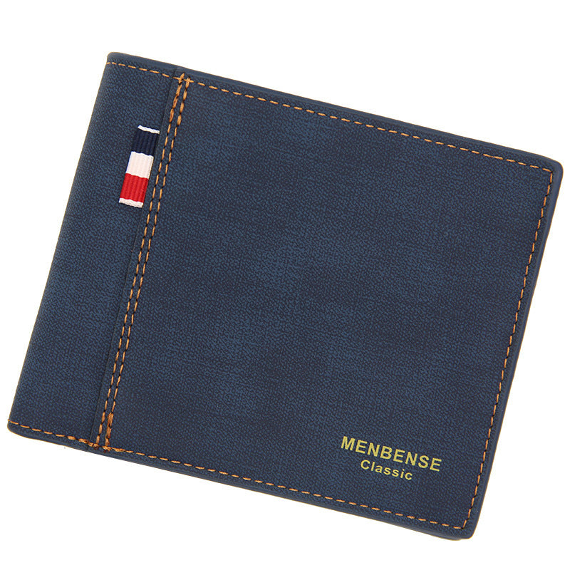 Men's Wallets Short Largecapacity Fashion Retro Tri-fold Bag Men's Wallet ShoppingLife.site
