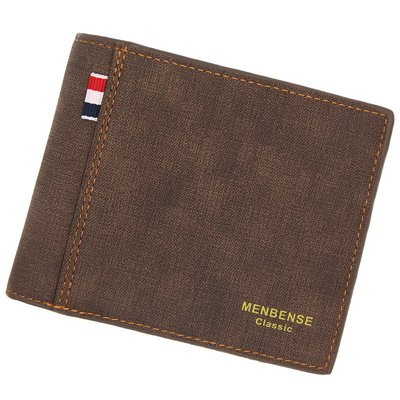 Men's Wallets Short Largecapacity Fashion Retro Tri-fold Bag Men's Wallet ShoppingLife.site
