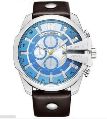 Fashionable Large Dial Decorated Three-eye Men's Watch ShoppingLife.site