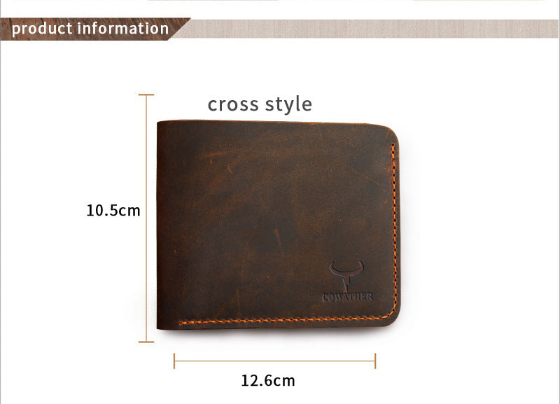 Business Fashion Men Retro Short Wallet ShoppingLife.site