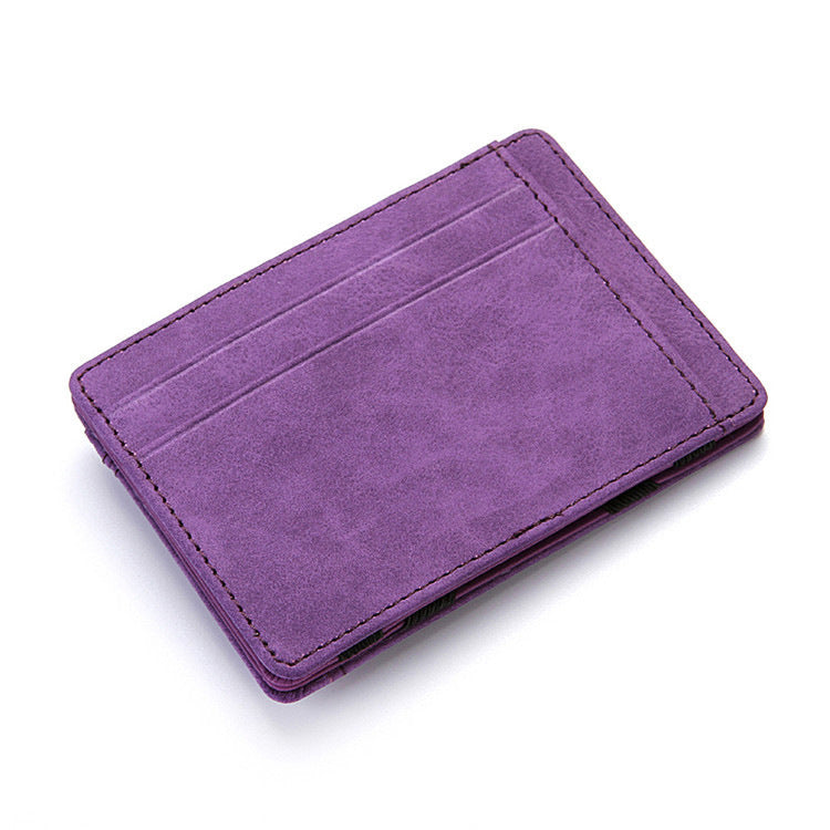 PU Creative Magic Wallet Flip Card Holder Men's Lady's Wallet Zipper Coin Purse Short ShoppingLife.site