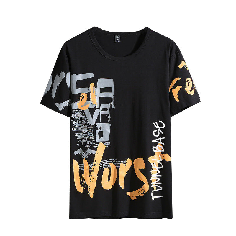 Fashion Summer Short-sleeved Youth Fat Casual T-shirt Shorts ShoppingLife.site