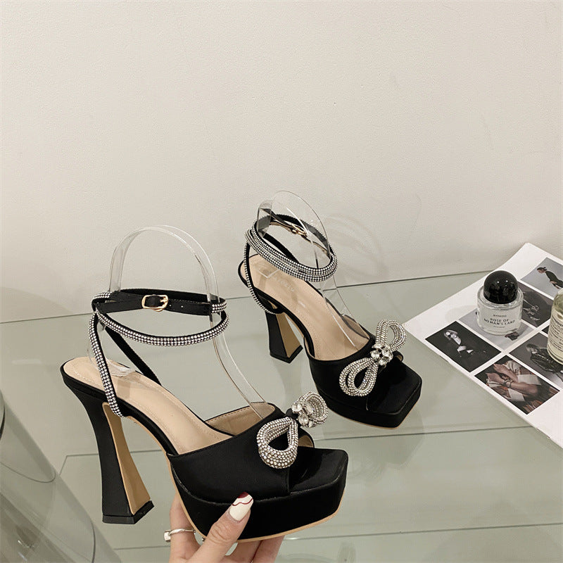 Thick Sole Waterproof Platform High Heeled Sandals For Women ShoppingLife.site