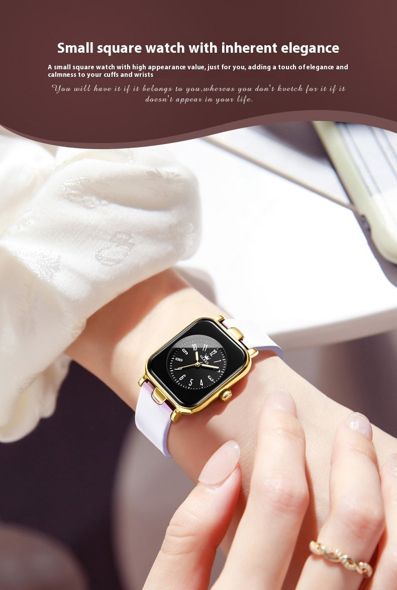 Simple Trendy Silicone Band Quartz Watch For Women ShoppingLife.site