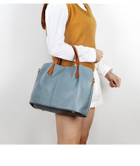 Leather bag women's mother bag soft leather tote bag ShoppingLife.site