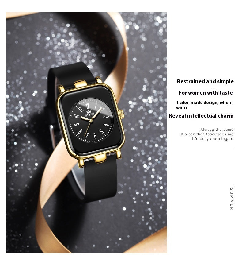 Simple Trendy Silicone Band Quartz Watch For Women ShoppingLife.site