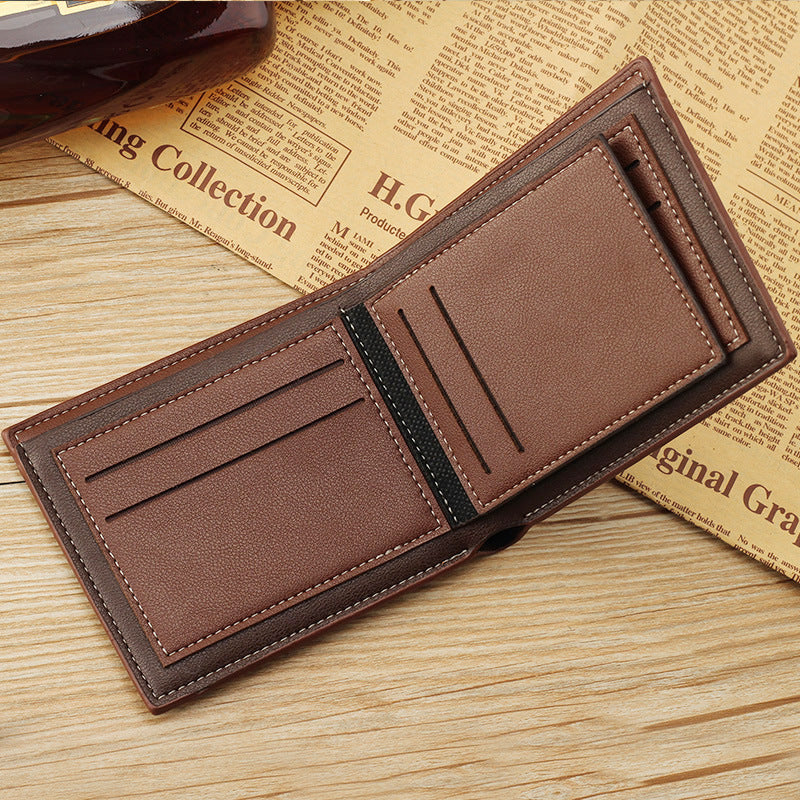 Men's Wallet Short Wallet Glossy Wallet ShoppingLife.site