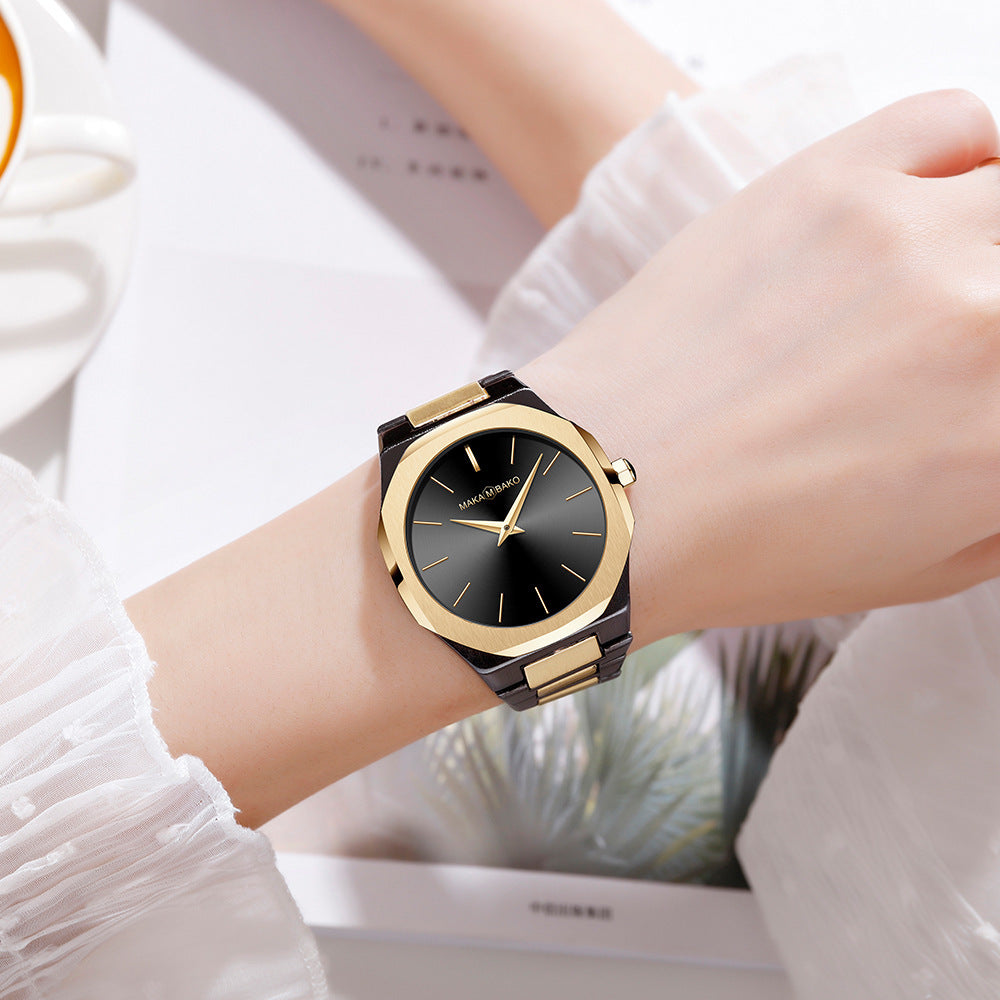 Simple stainless steel quartz watch ShoppingLife.site