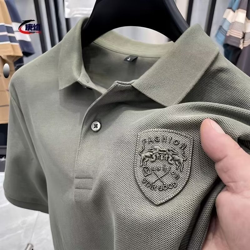 Men's Polo Shirt Short Sleeve High-grade All-matching ShoppingLife.site