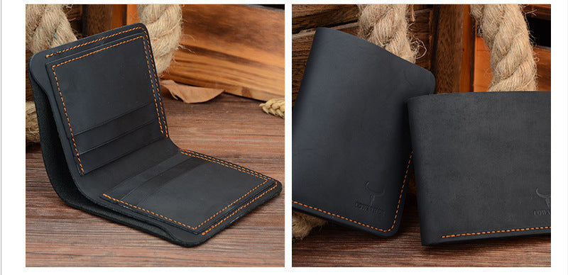 Business Fashion Men Retro Short Wallet ShoppingLife.site