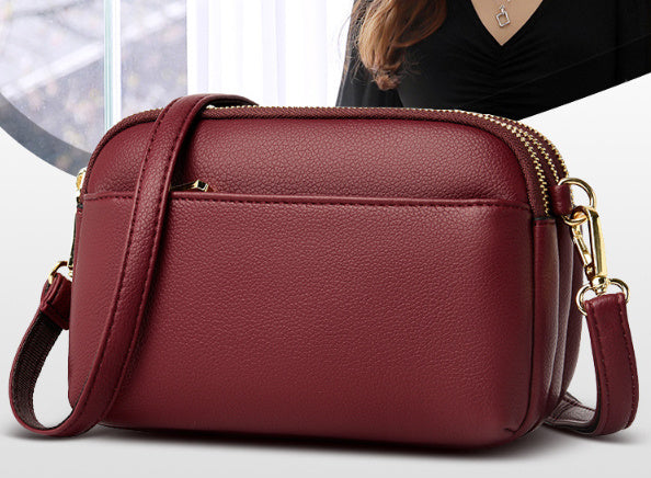 Women's One-shoulder Crossbody Bag Three-layer Large Capacity ShoppingLife.site
