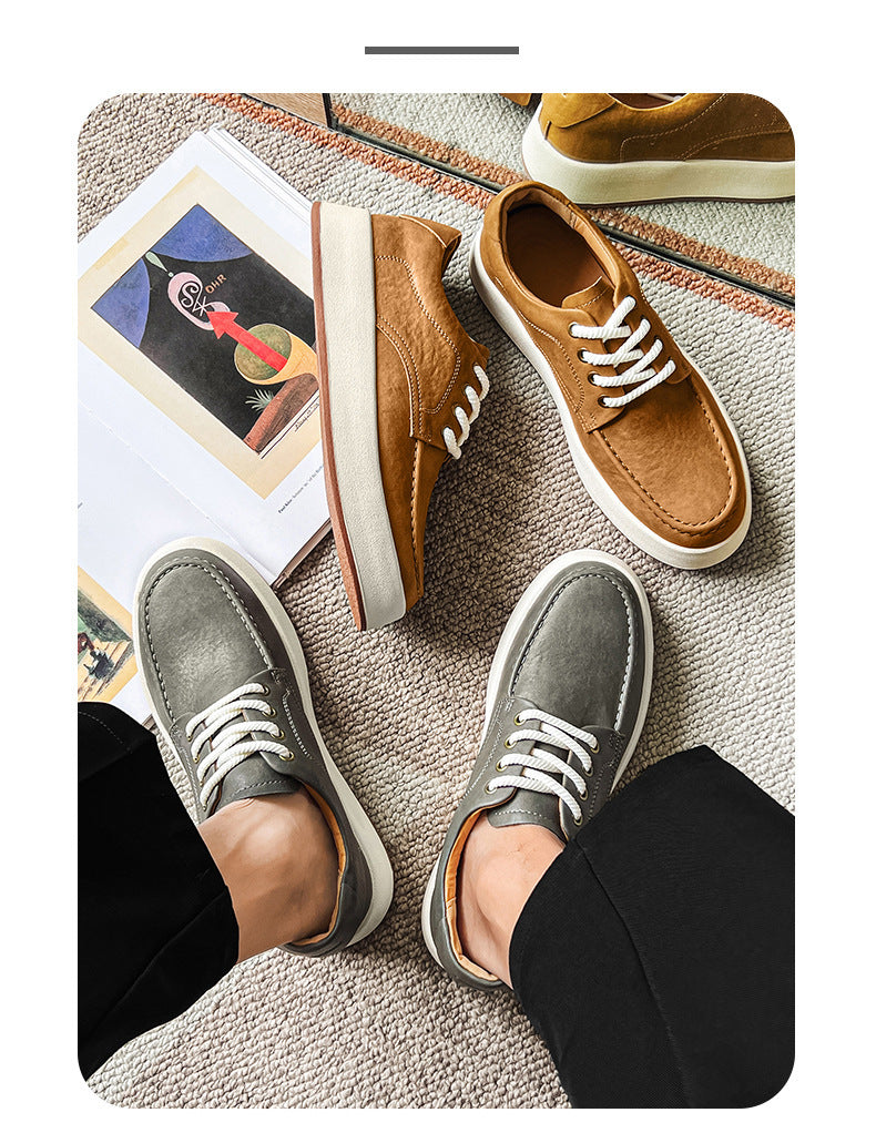 Casual Men's Lace-up Platform Casual Shoes ShoppingLife.site