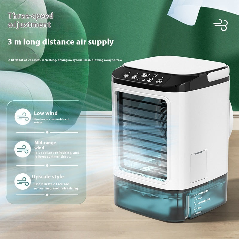 New Style Air Cooler Desktop Air Conditioner Fan Dual Spray Cooling Electric Fan Air Cooler USB Portable Refrigeration ShoppingLife.site