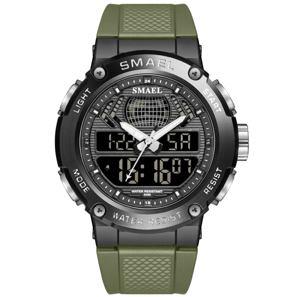 Sports And Leisure Alloy Double Display Electronic Watch ShoppingLifes.com