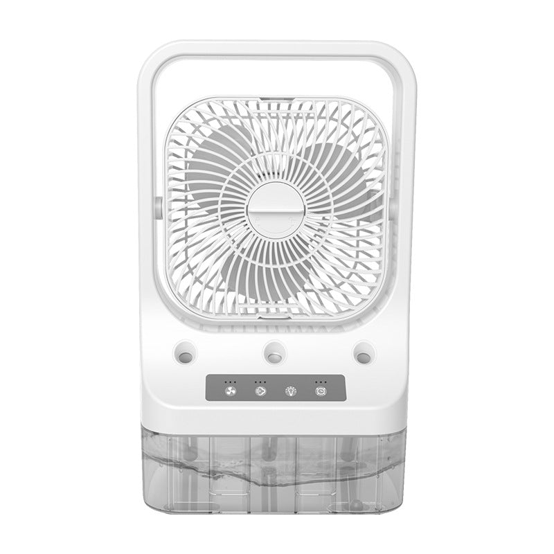 Household Cooling Fan Usb Rechargeable Head Adjustable Air Cooling Water Cooled Air Conditioning Tank Low Noise Air Cooler Fans ShoppingLifes.com