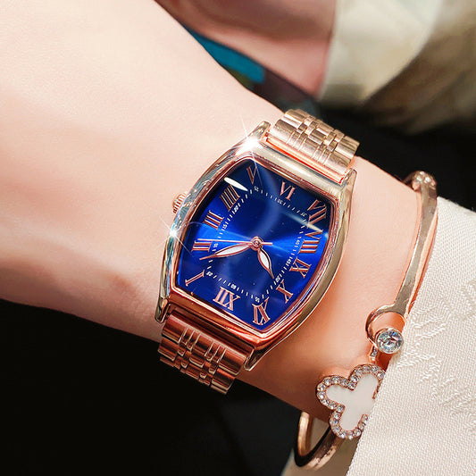 Women's Fashion Simple Rose Gold Steel Watch ShoppingLifes.com