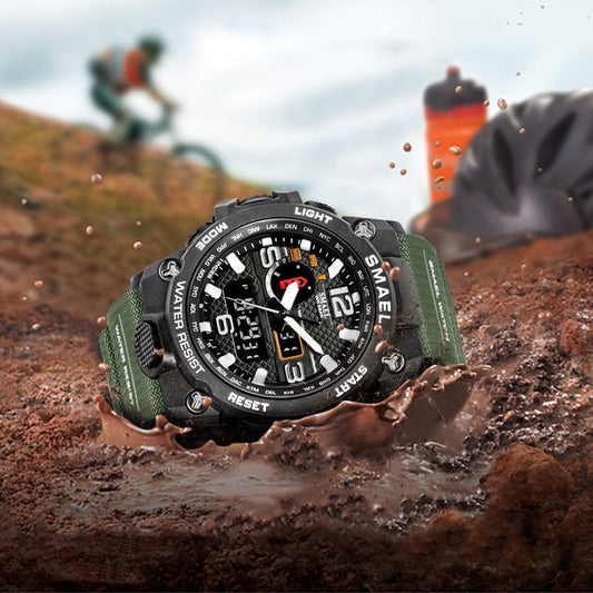 Men's Army Style Watch Waterproof Electronic Sports ShoppingLifes.com