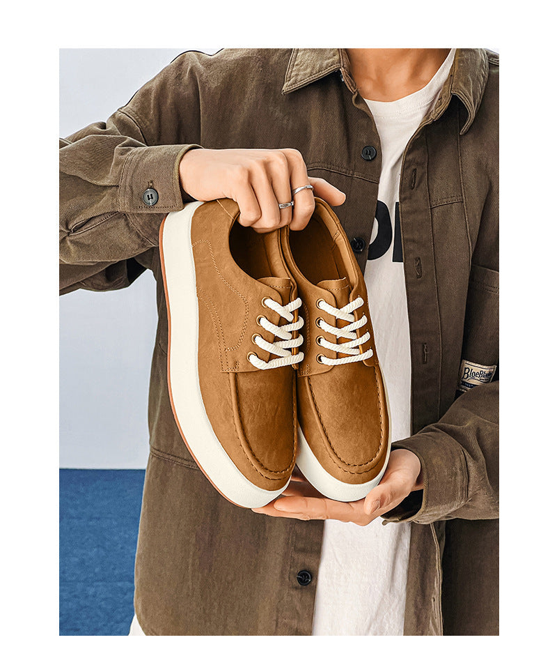 Casual Men's Lace-up Platform Casual Shoes ShoppingLife.site