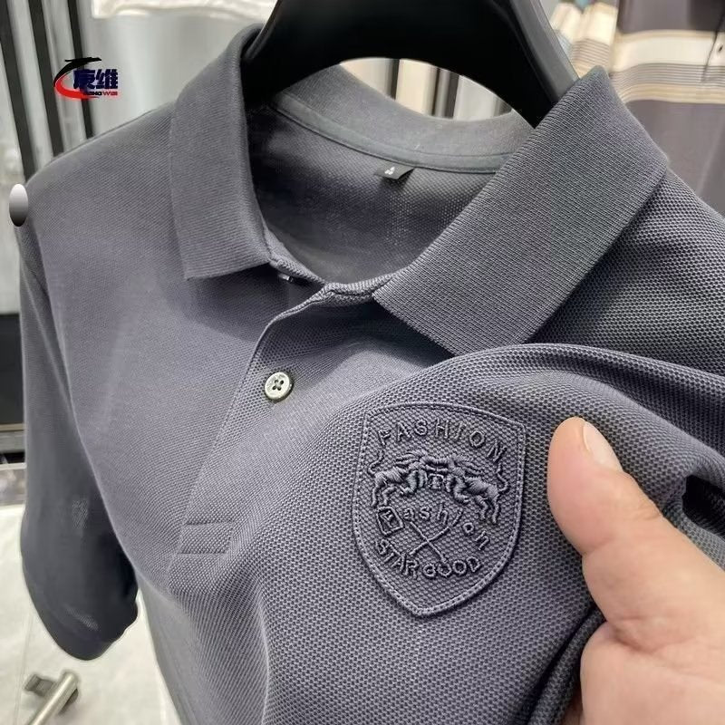 Men's Polo Shirt Short Sleeve High-grade All-matching ShoppingLife.site